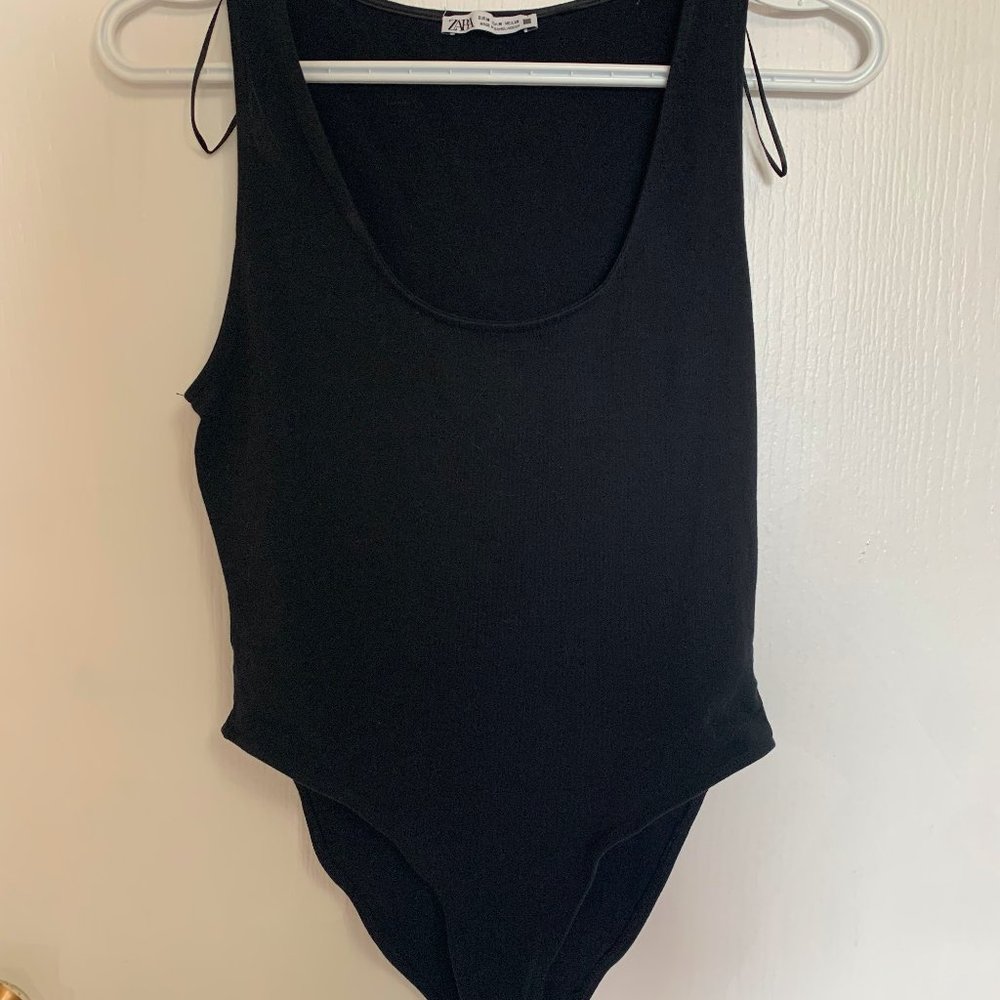 Zara black bodysuit, medium
